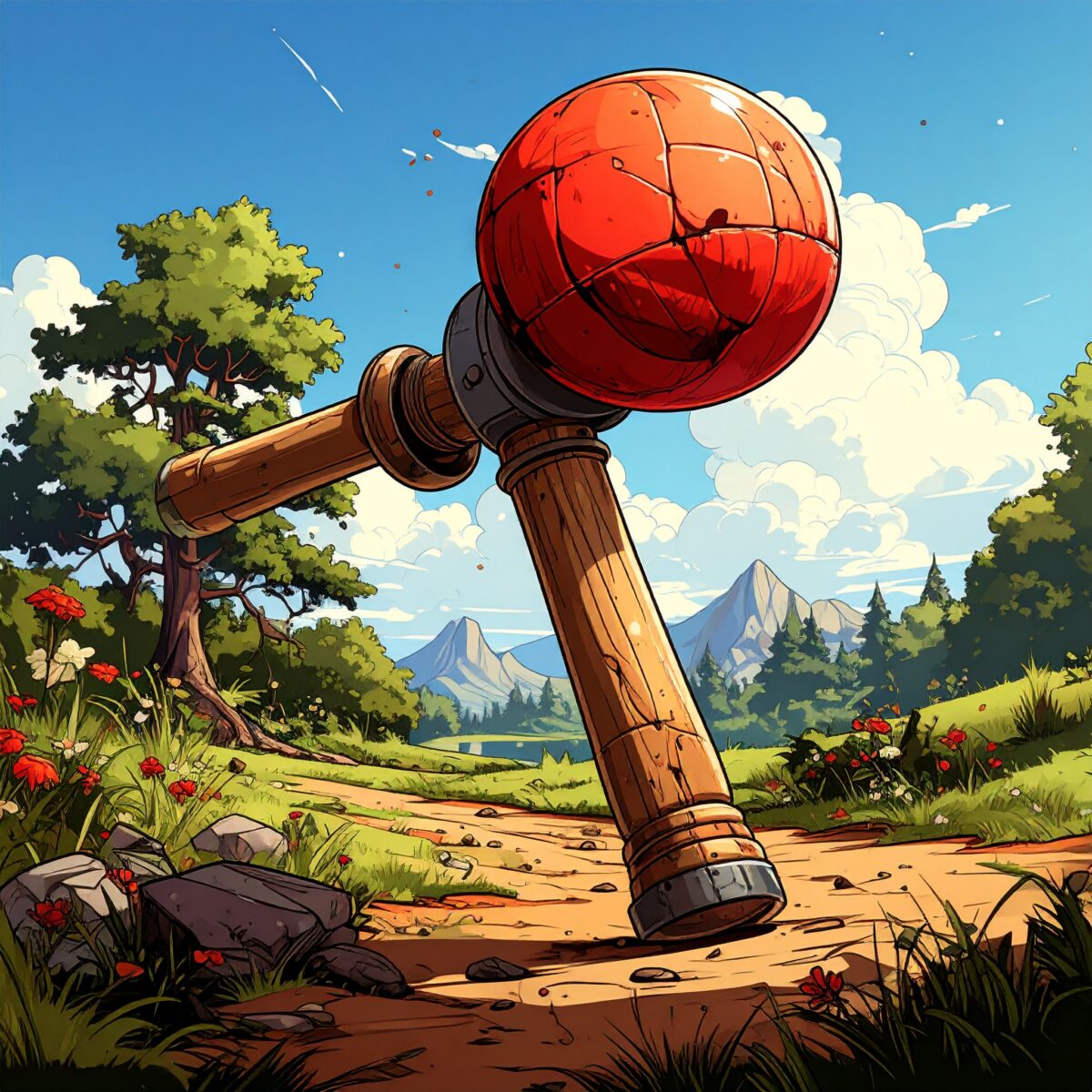 Firefly_けん玉、カートゥーン風のアメコミ調 614915