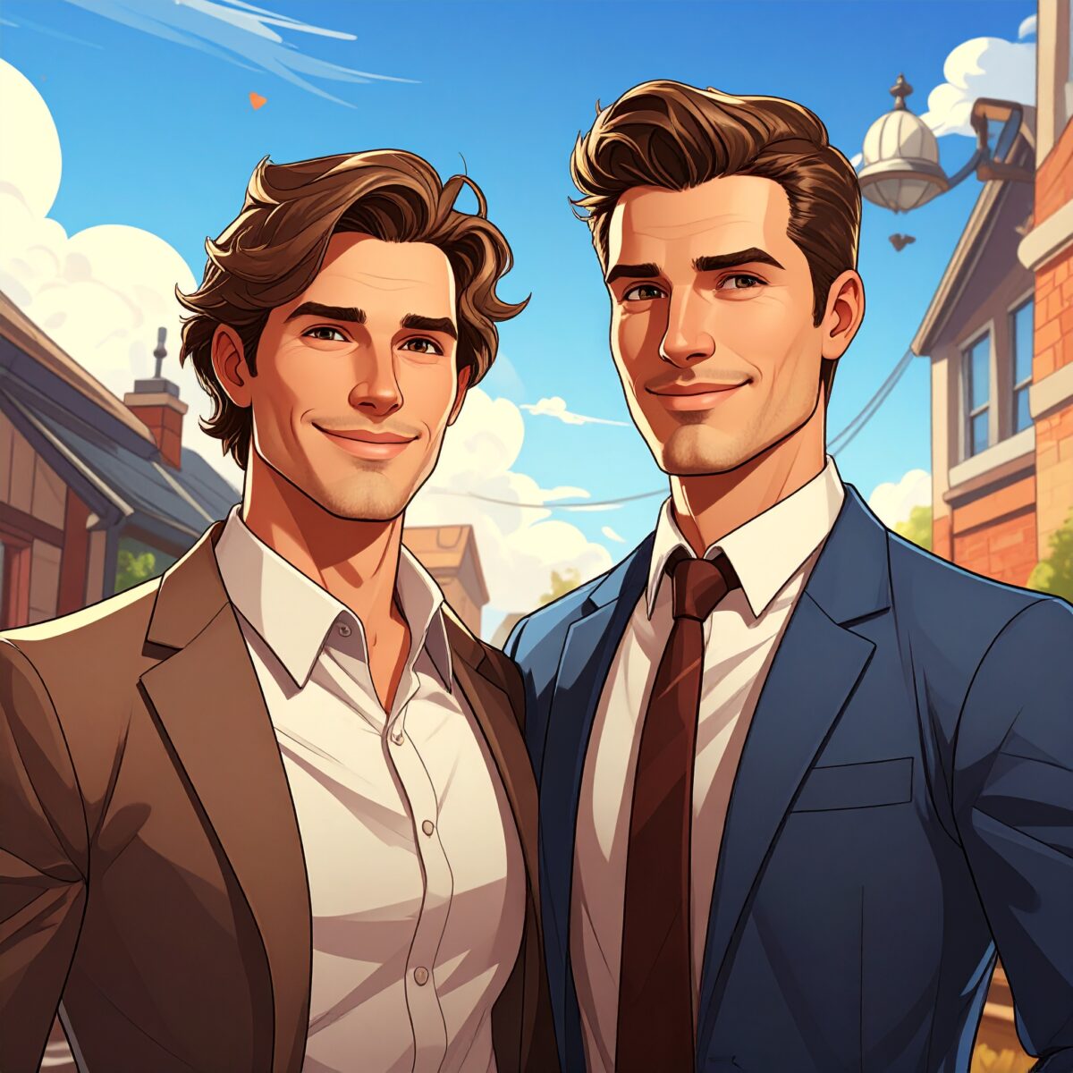 Firefly_保証人と保証会社、カートゥーン風のアメコミ調 371417