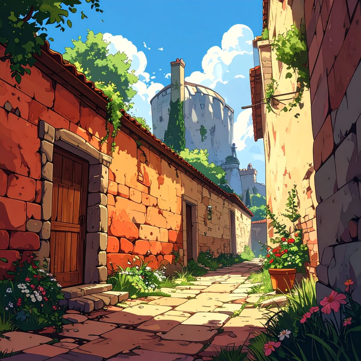 Firefly_壁の厚さと音の響き、カートゥーン風のアメコミ調 614915