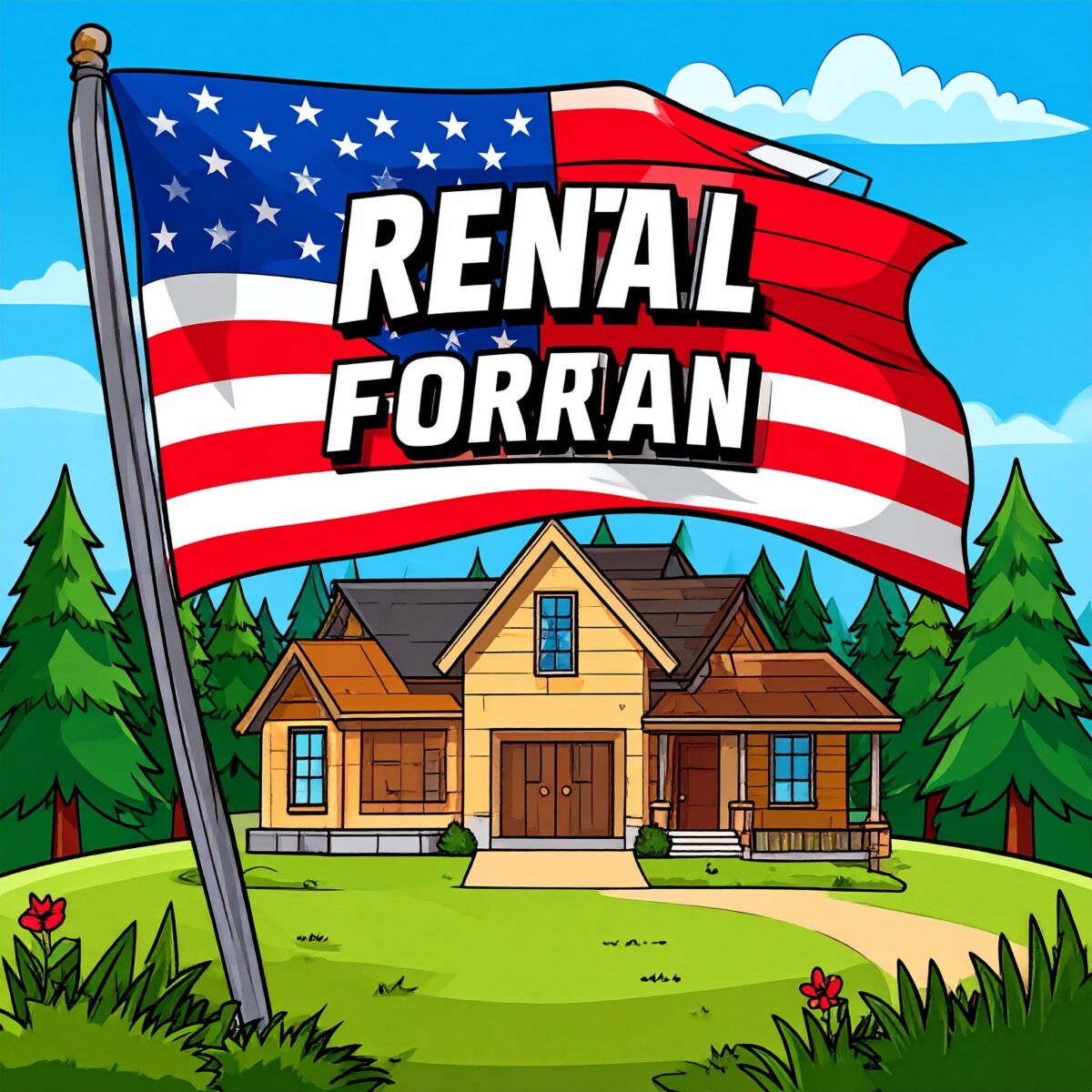 Firefly_外国人向け賃貸、カートゥーン風のアメコミ調 614915