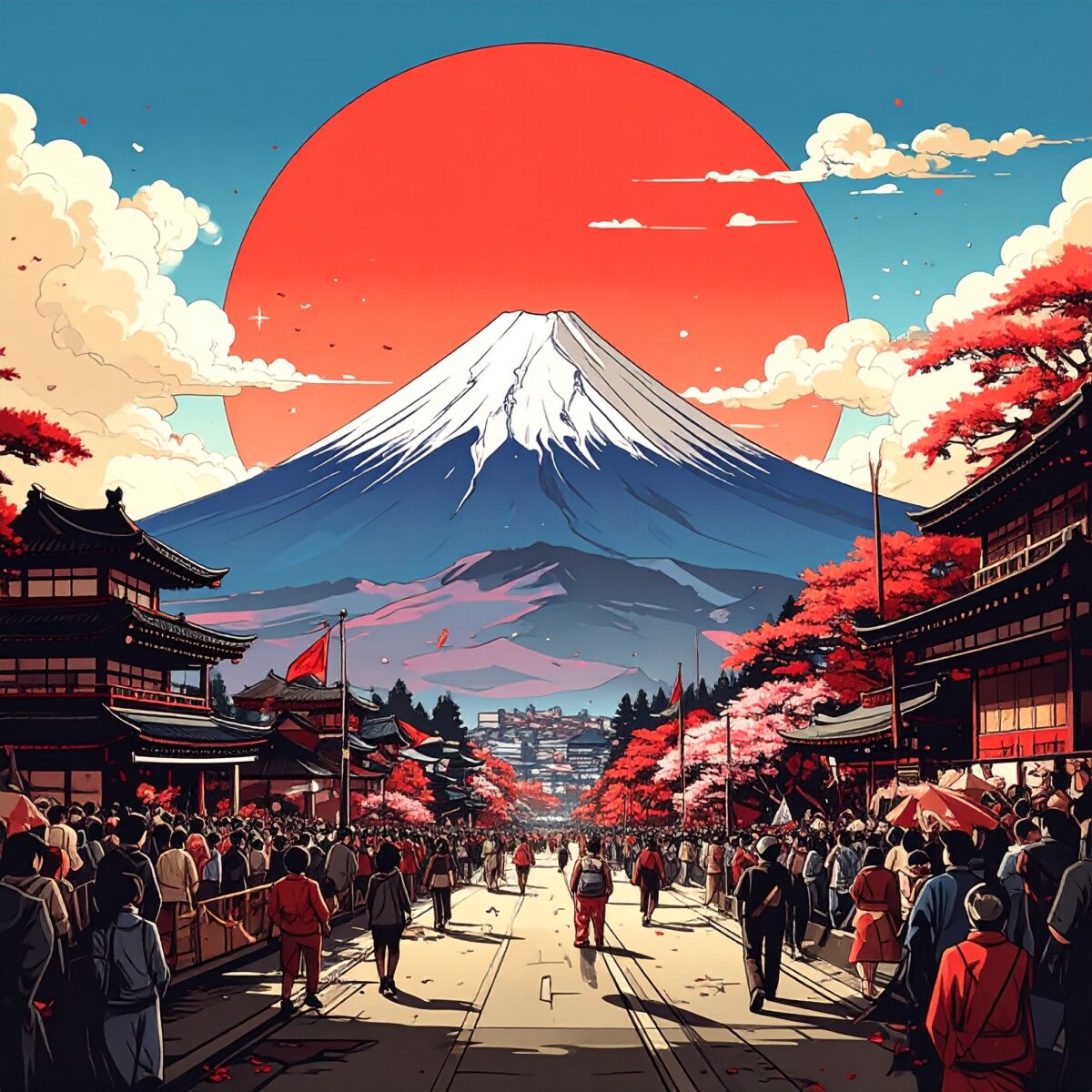 Firefly_日本の行事、カートゥーン風のアメコミ調 425677