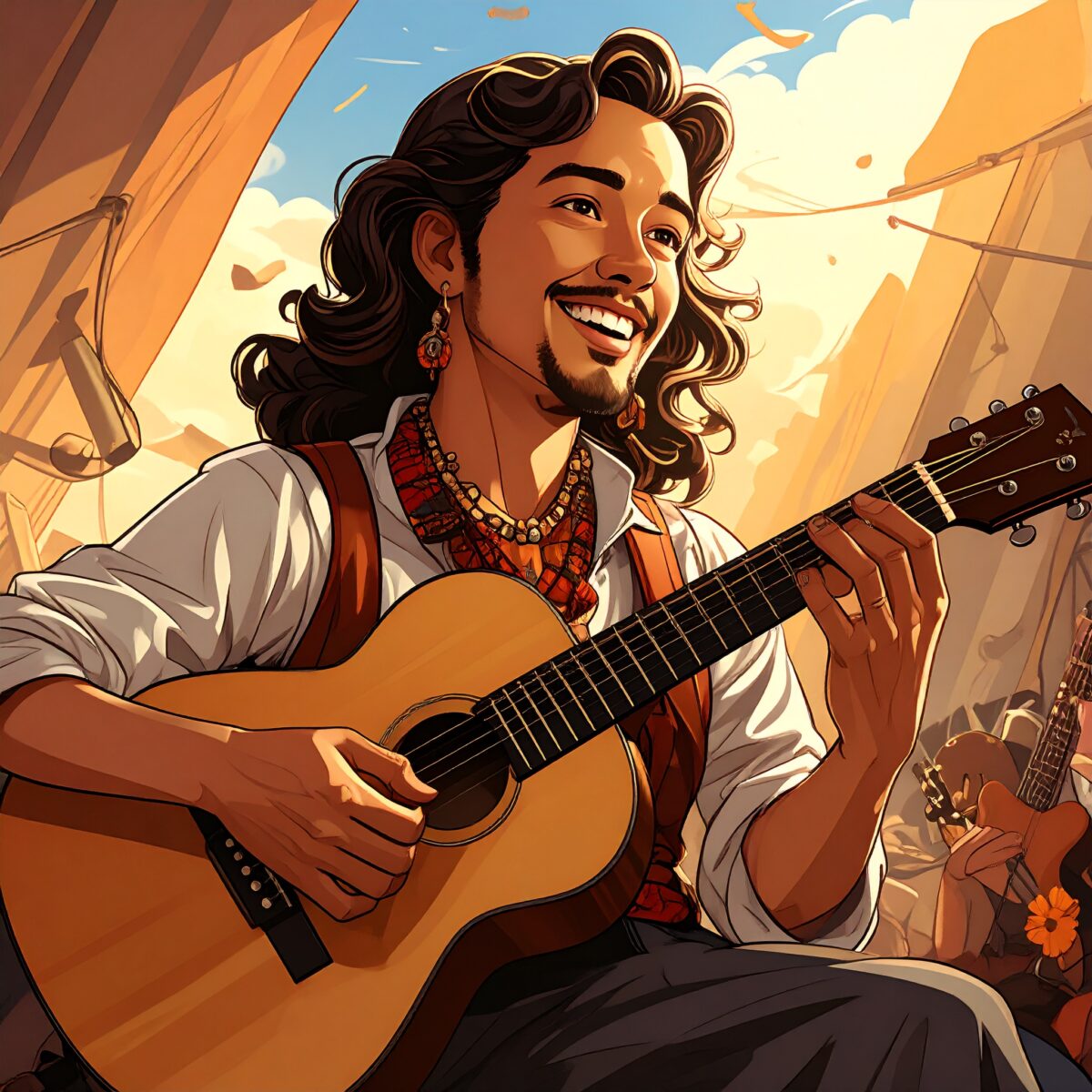 Firefly_民謡リバイバル、カートゥーン風のアメコミ調 209635