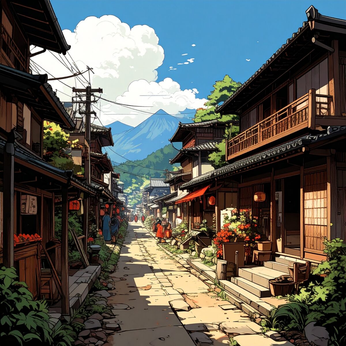 Firefly_江戸の暮らし、カートゥーン風のアメコミ調 564774