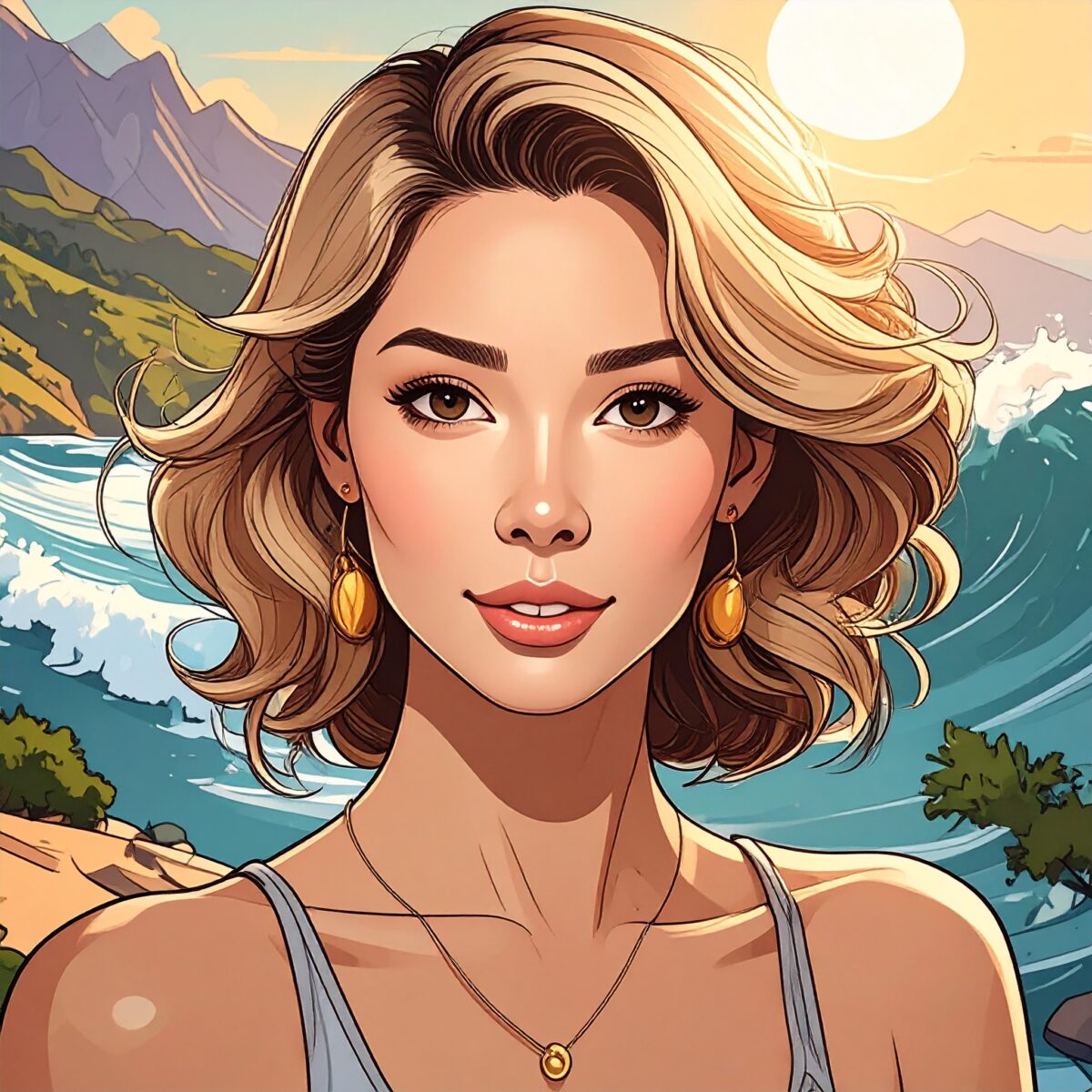 Firefly_海外バイヤー、カートゥーン風のアメコミ調 209635