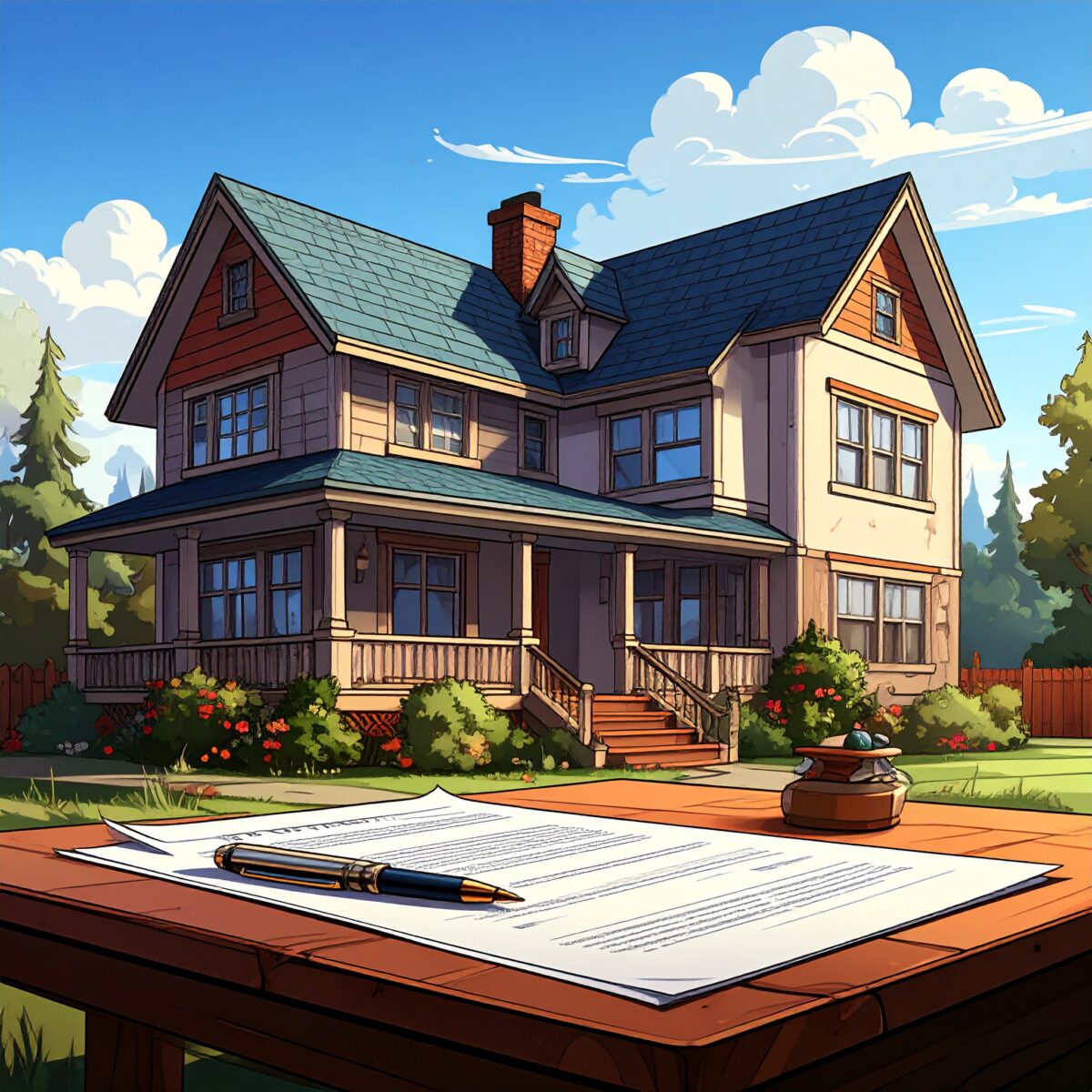 Firefly_賃貸借契約、カートゥーン風のアメコミ調 614915