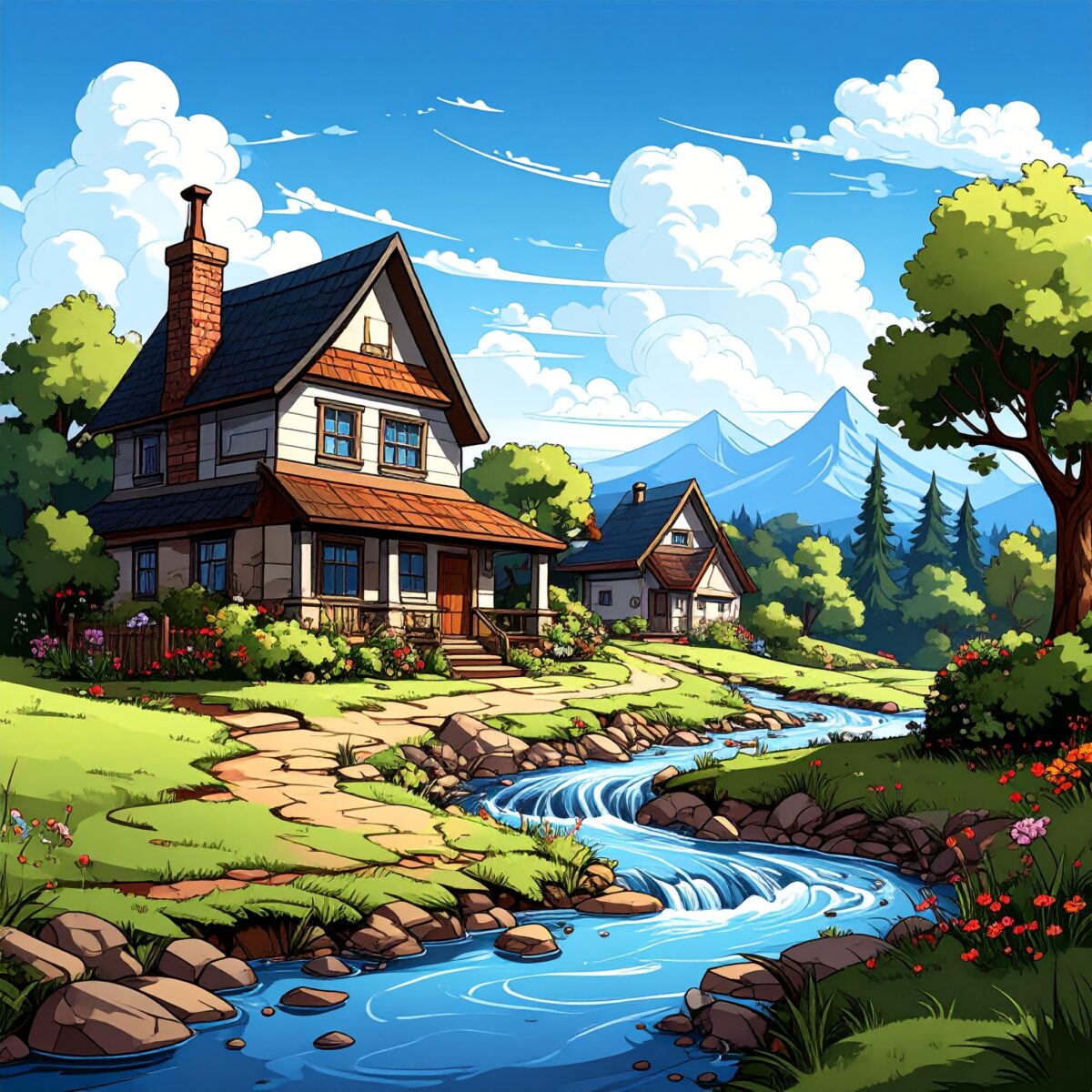 Firefly_賃貸契約の流れ、カートゥーン風のアメコミ調 110623