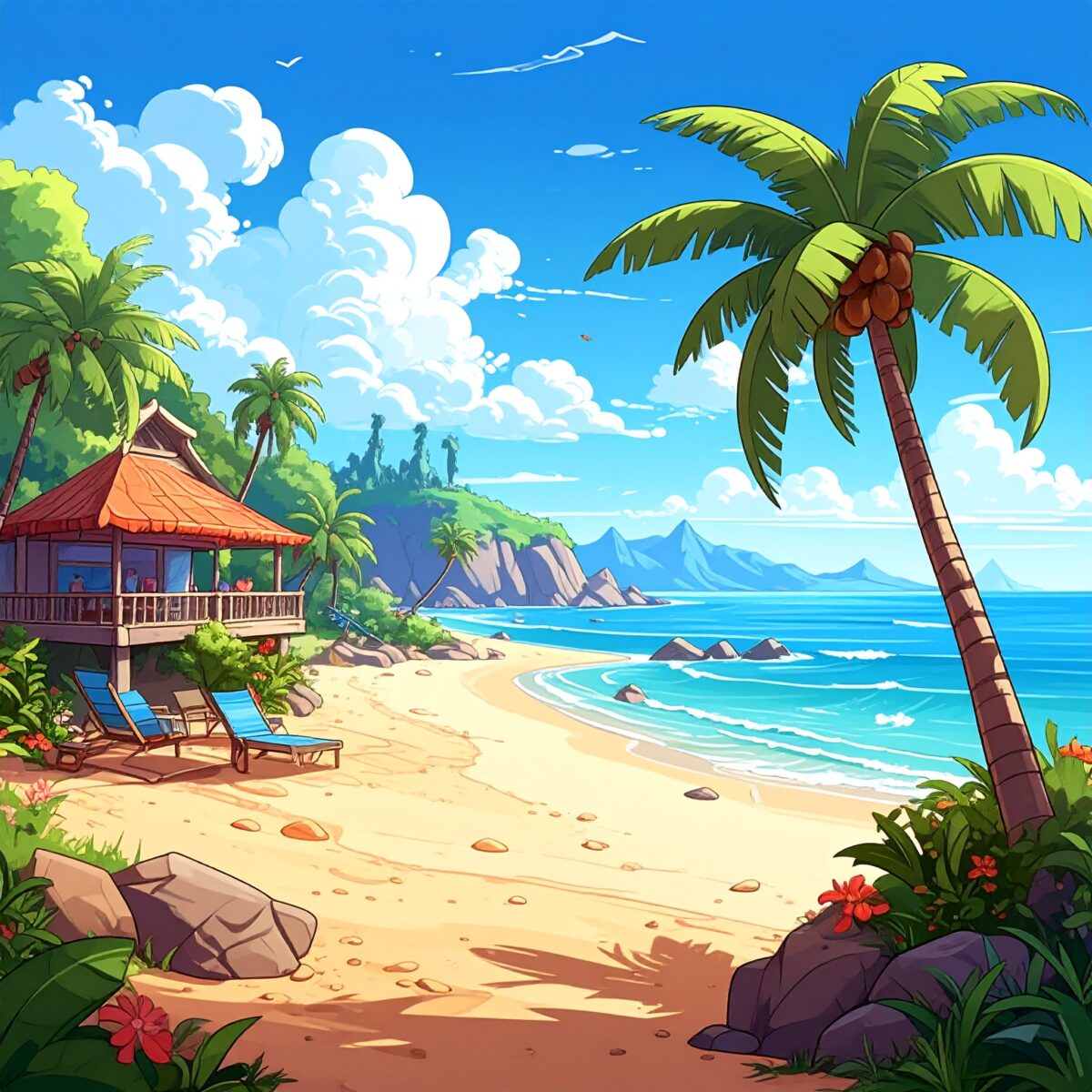 Firefly_避暑地、カートゥーン風のアメコミ調 207602