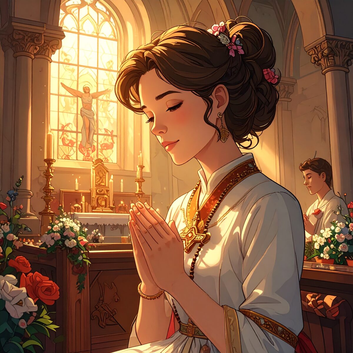 Firefly_飾る・祈る・いただく、カートゥーン風のアメコミ調 564774