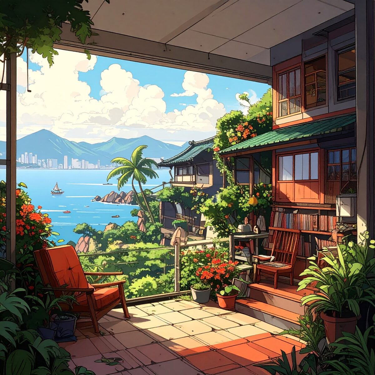 Firefly_香港家庭、カートゥーン風のアメコミ調 669346